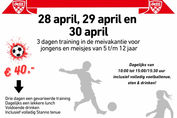 DESZ Voetbaldagen 2026 flyer