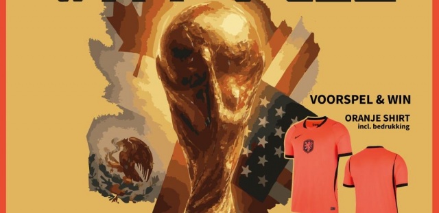 Doe mee aan de WK-pool van de Supportersclub en win een wedstrijdshirt van Oranje!