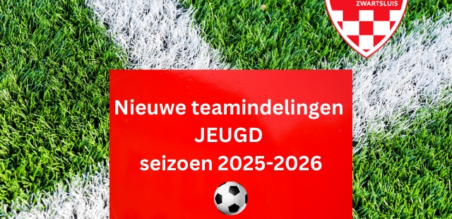 Nieuwe indeling Jeugd seizoen 2025/2026